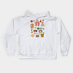 Beautiful Summer Patterns Kids Hoodie